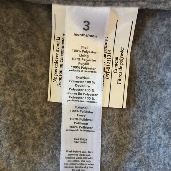 Carter’s Puffer Vest size 3 months H-01 - Picture 5 of 5